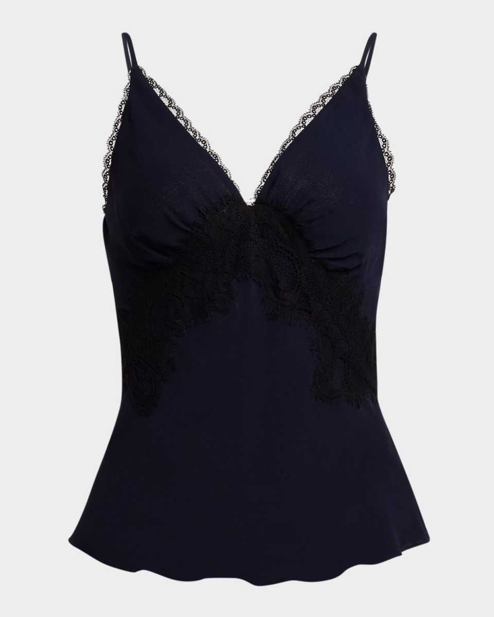 Lindsey Lace-Trim Cami